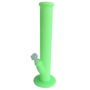 Green Glow in the dark Silicone Bong from Wacky Tabacky Shop Montreal Worldwide Shipping